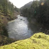 Clackamas River - Upstream Sunset Rapids
